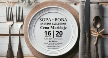 Reserva el 16 de marzo. Tienes una cena exclusiva