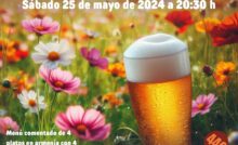Cena Maridaje. Mayo florido y cervezoso